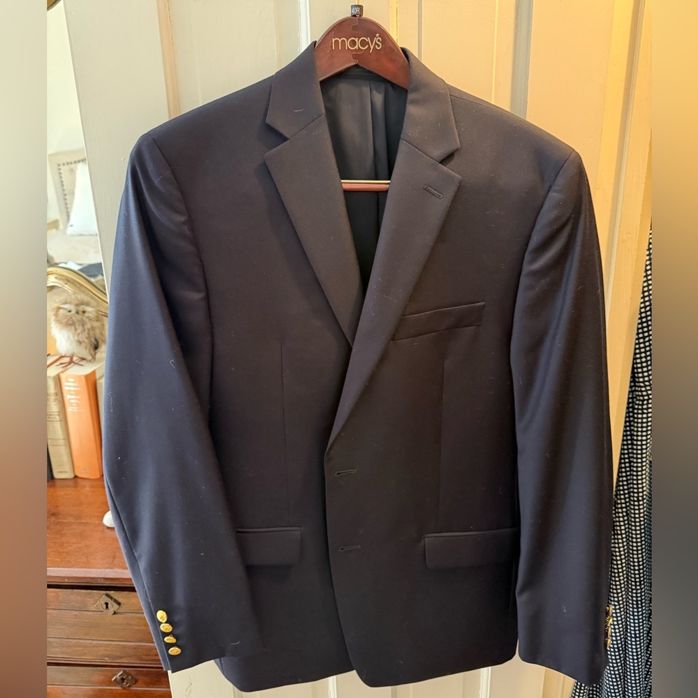 Ralph Lauren Dark Blue Blazer with Gold Accents